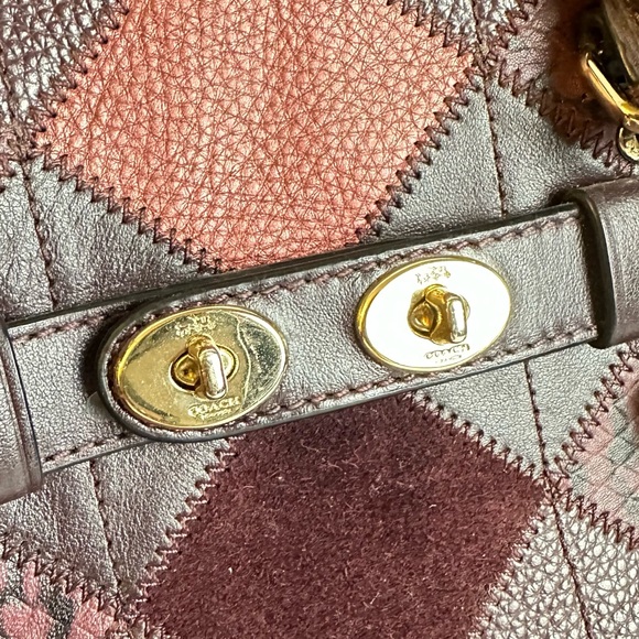 Coach Blake Brown Leather Satchel with Gold Hardware - Picture 3 of 6